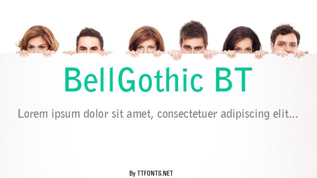 BellGothic BT example